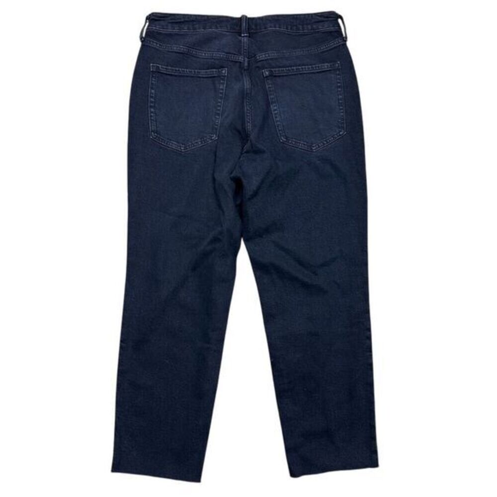 NWT Old Navy Women's High-Waisted O.G. Straight Cut-Off Jeans Size 10 Black - Picture 4 of 11